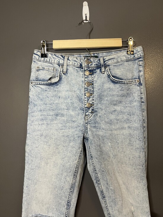 Wild Fable Denim - Wild Fable Jeans Womens 8 Light Wash Highest Rise Skinny Distressed Ripped